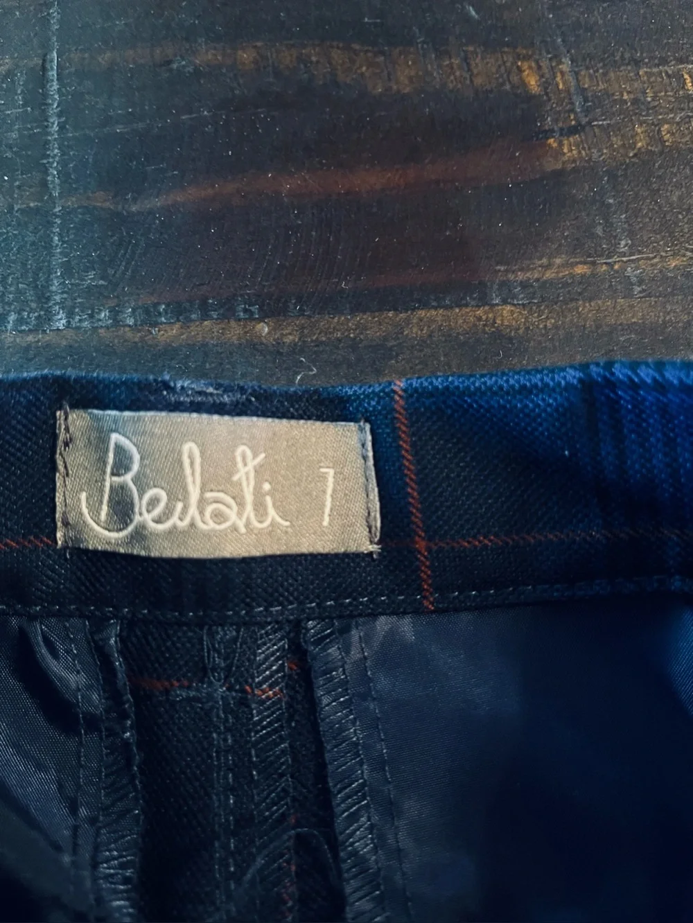 BELATI BOUTIQUE NWOT STRIPED NAVY BOYS DRESS PANTS 7